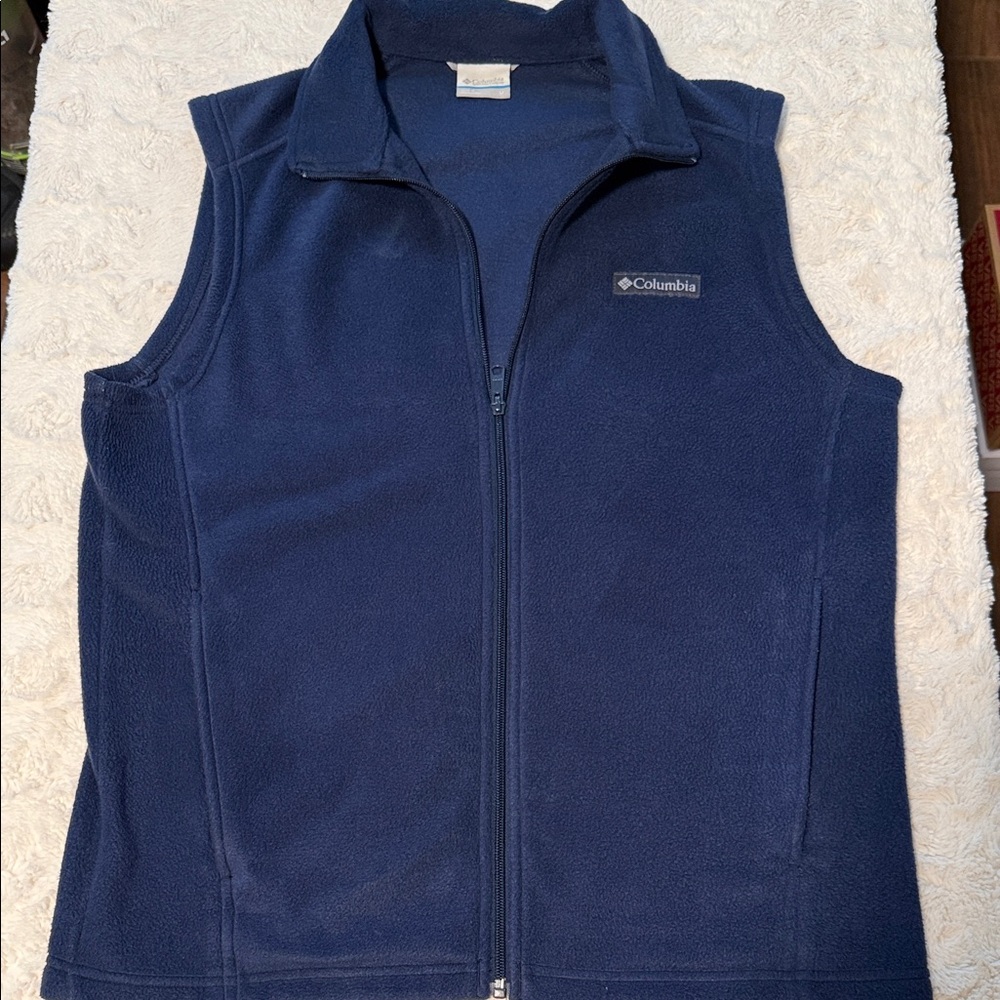 Columbia Deep Blue Sleeveless Fleece